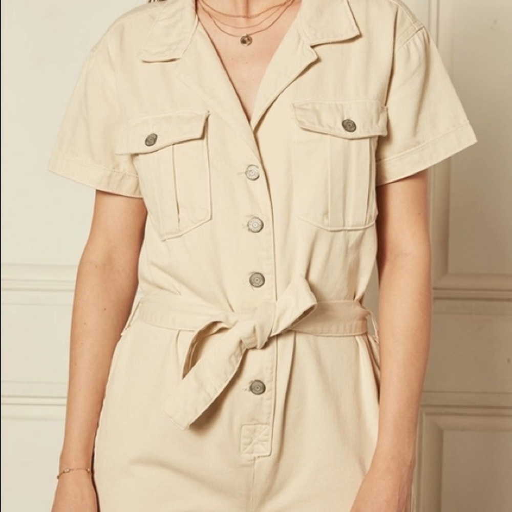 NWT white Boyish Westley cotton jumpsuit